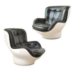 Pair of Michel Cadestin "Karate" Lounge Chairs by Airborne