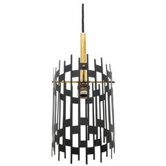 Unique Italian Modernist 'Cage' Pendant, 1950s 4