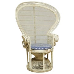 Vintage 1970s Emmanuelle Peacock Chair