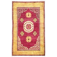 Ancien tapis Khotan du Turkestan oriental