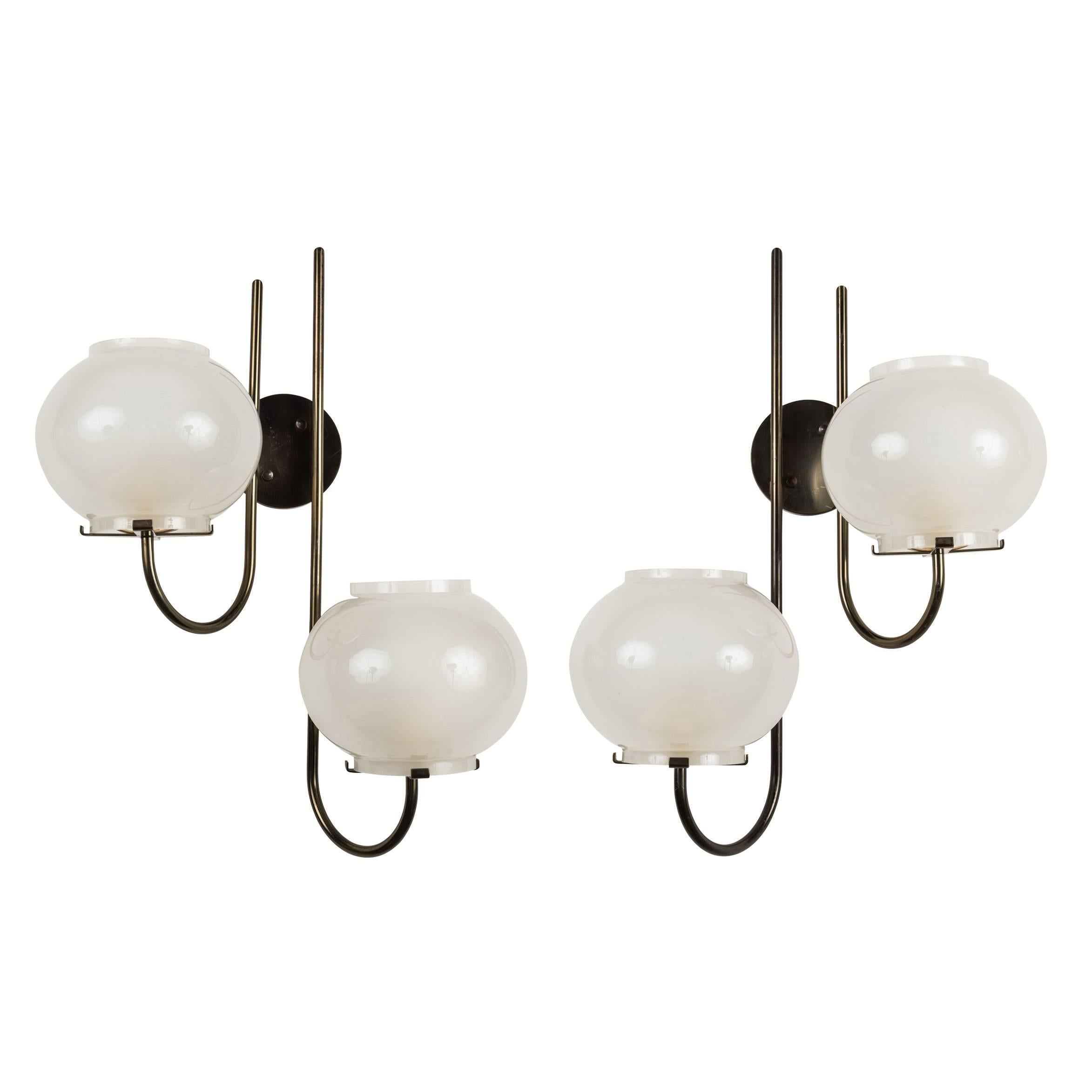 Pair of Sconces by Tito Agnoli for Oluce 