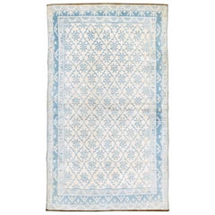 Vintage Indian Cotton Agra Rug