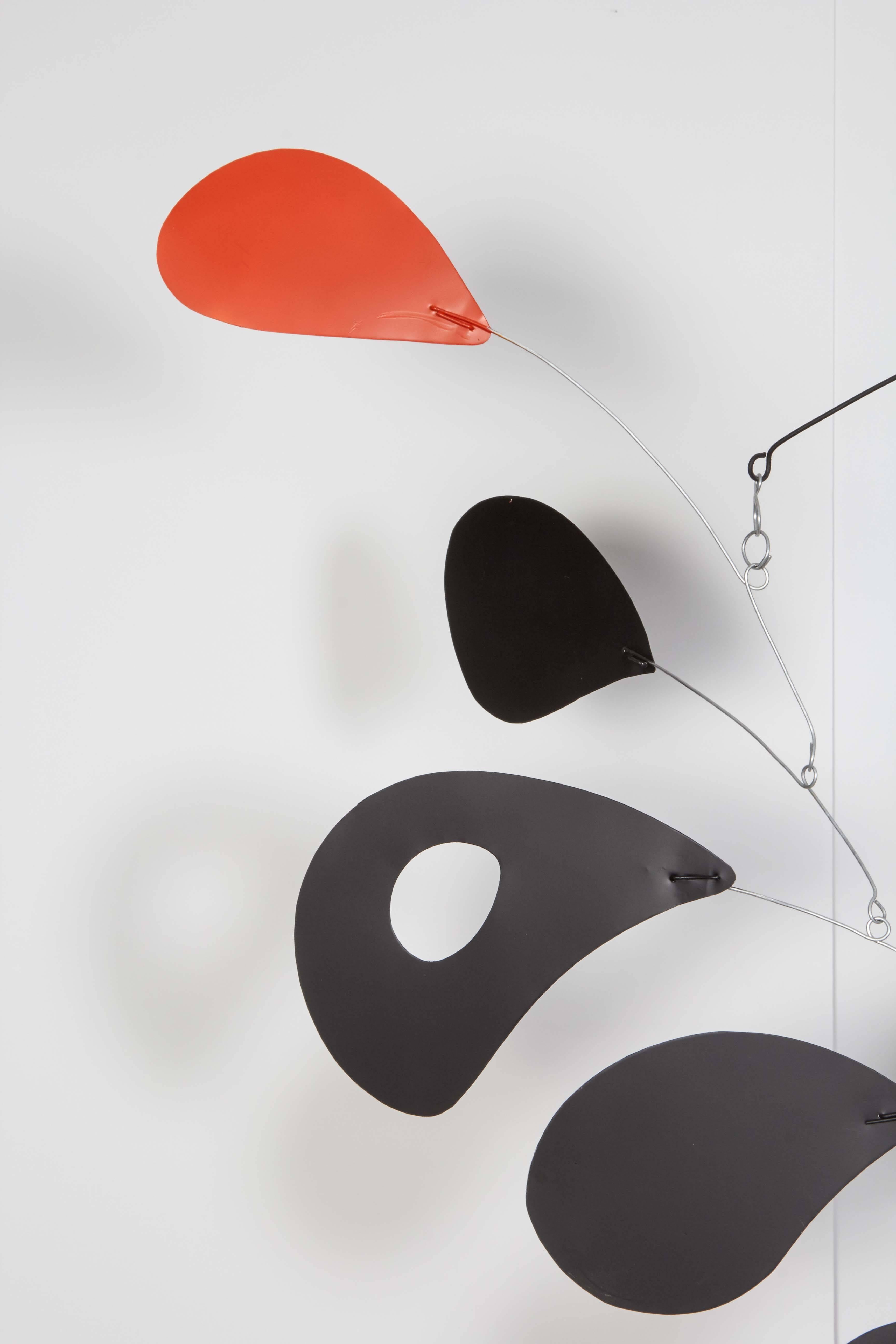 Jim Hunter Black and Red Hanging Mobile, 2015 In Excellent Condition In New York, NY
