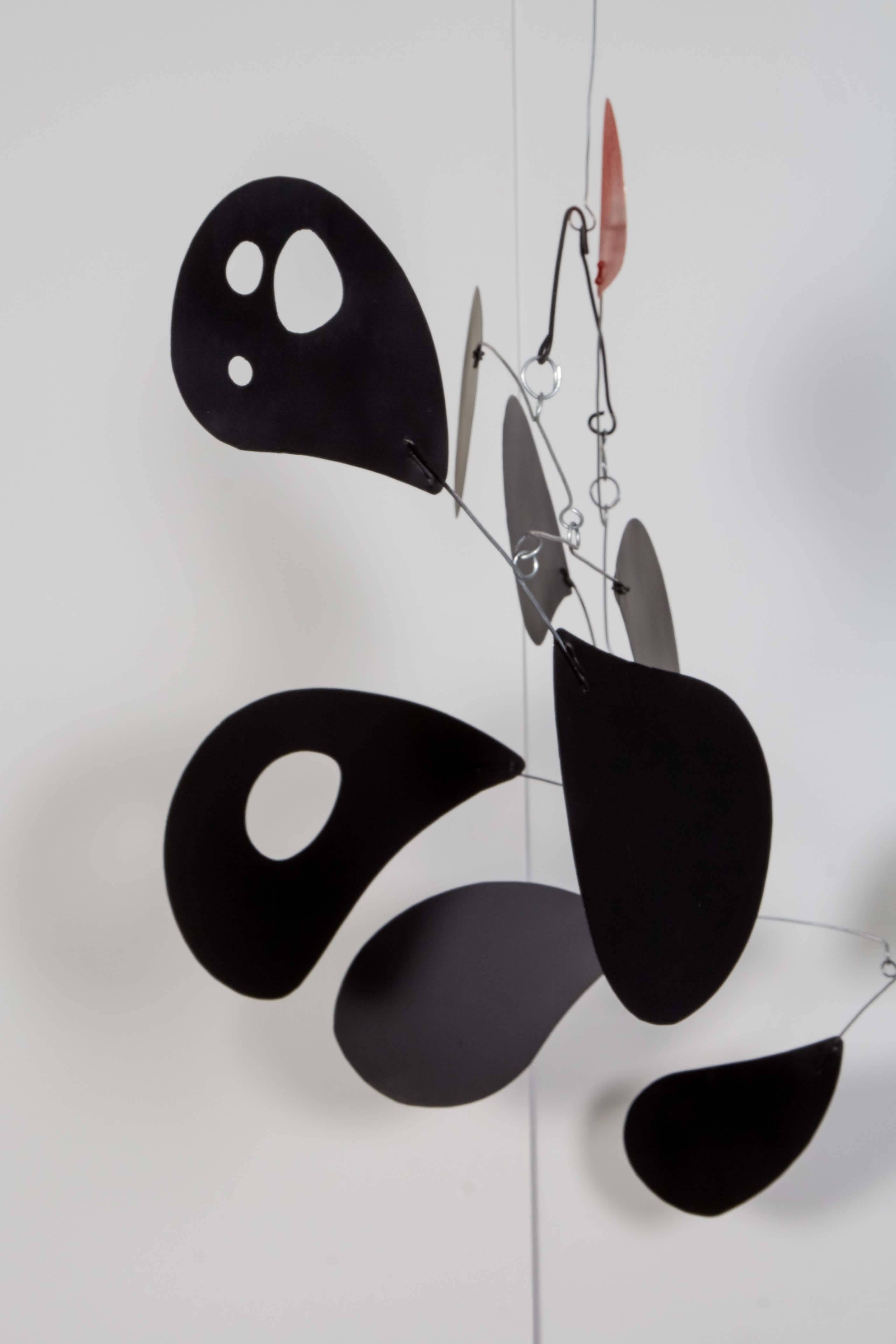 Jim Hunter Black and Red Hanging Mobile, 2015 1