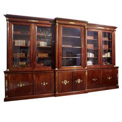 Very Large Empire Mahogany Library Bookcase