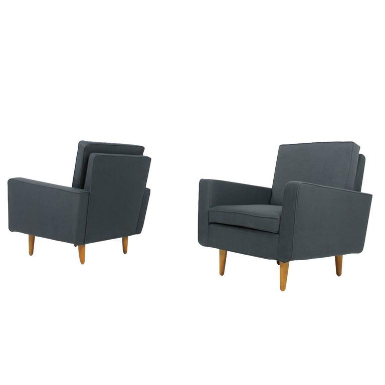 Rare 1950s Florence Knoll Lounge Chairs Mod 26 Knoll International Mid Century