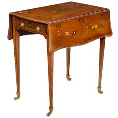 George III Satinwood Pembroke Table