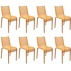 Brand New Orange Driade Pip-E Side Chairs by Philippe Starck, Italy