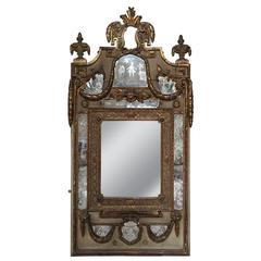 18th Century Original Venetian Carved Mirror