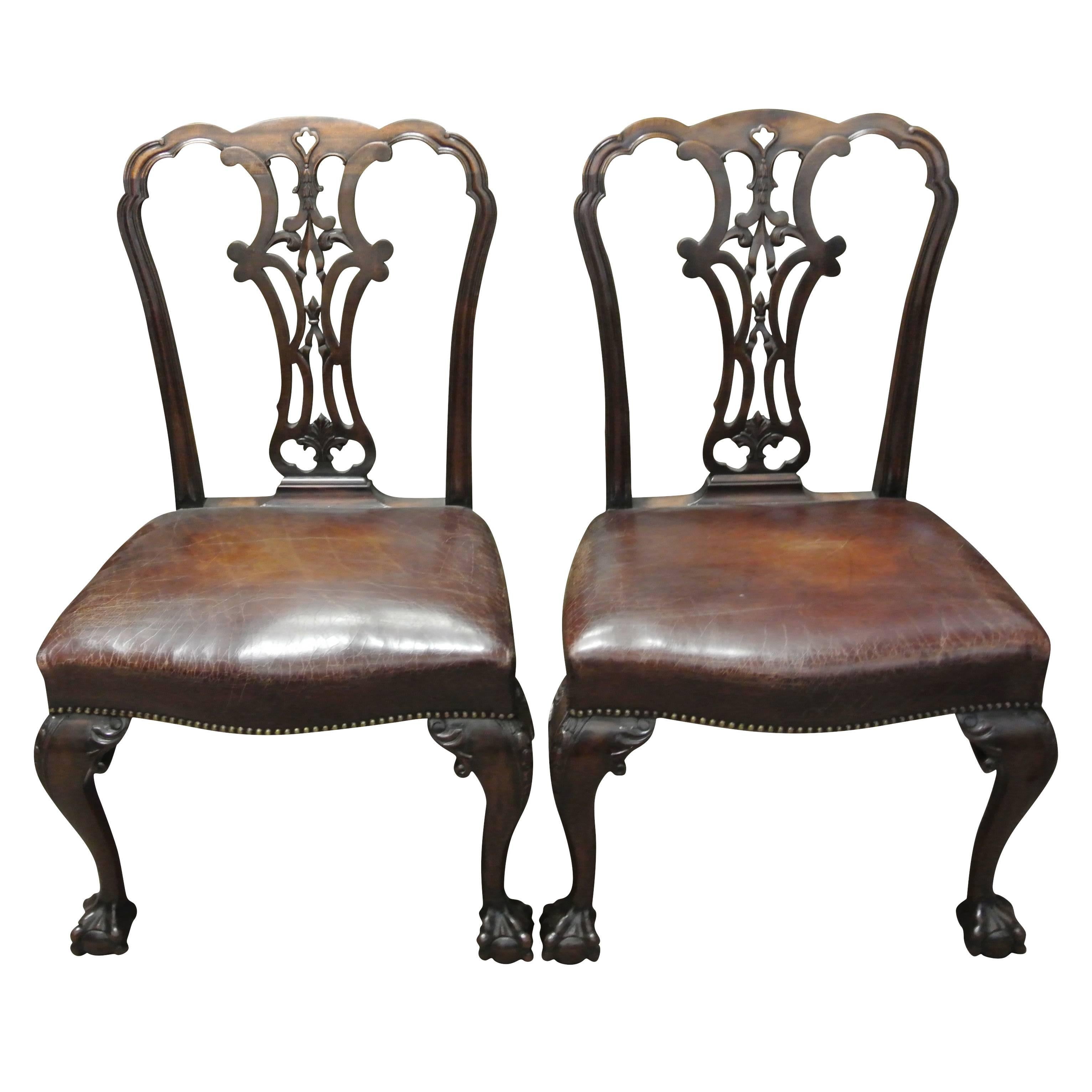 Pair of Fine George II Side Chairs