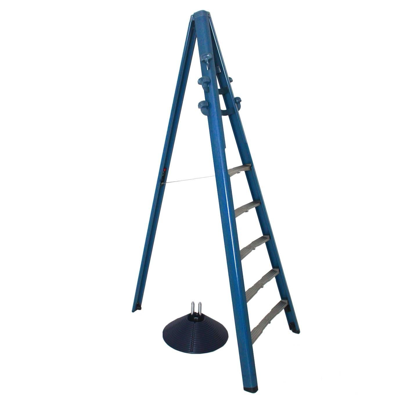 Modern Blue Dilemma Vintage Coat Rack Ladder Rack by Giancarlo Piretti, 1984