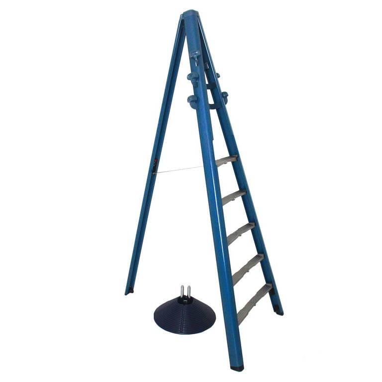 Ladder Rack Vertical Blue Modern Blue Dilemma Vintage Coat Rack Ladder Rack by Giancarlo Piretti ...
