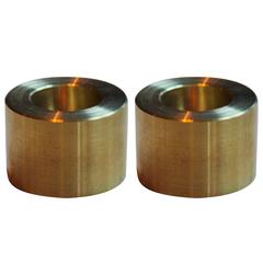 "Louis" Brass Candlesticks by Ox and Monkey, Pair 12