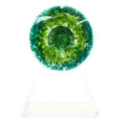 RETNA OJO PEQUEÑO Pieza de Vidrio Colado Decorativa Multicolor
