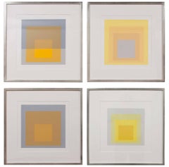 Set of Four Josef Albers Prints from the Series Formation and Articulation