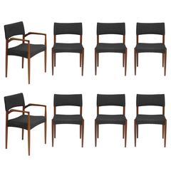 Aksel Bender Madsen Mid-Century Danish Teak Dining Chairs 7