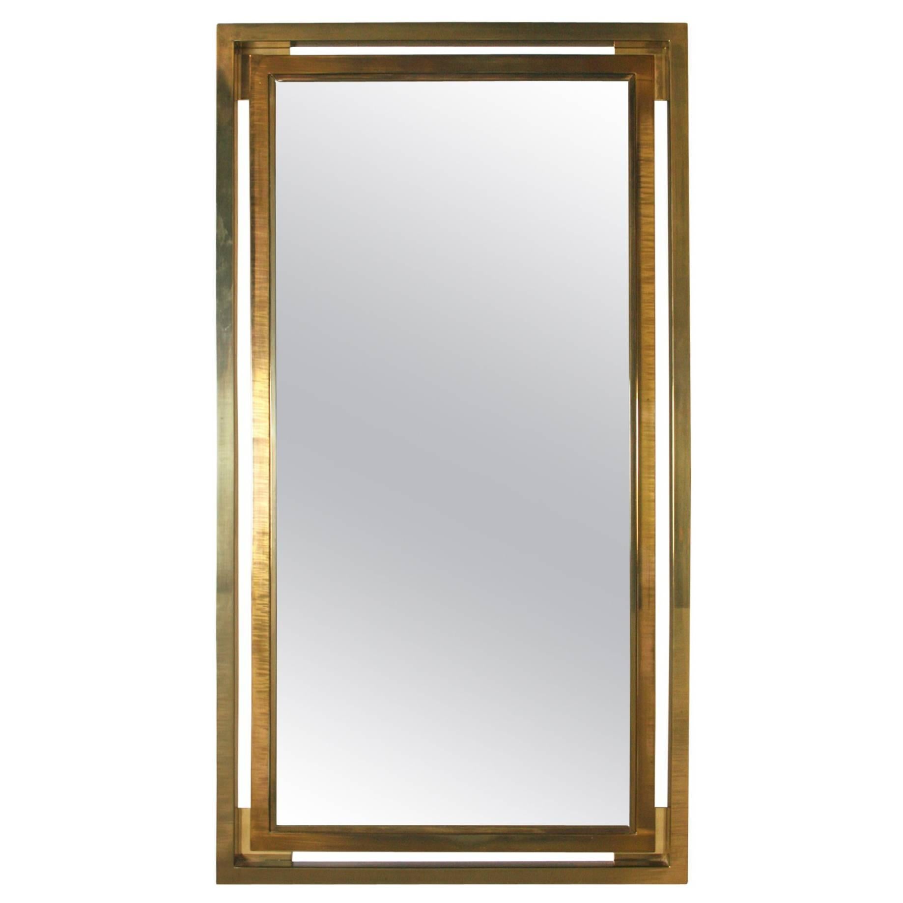 Italian Brass Mirror