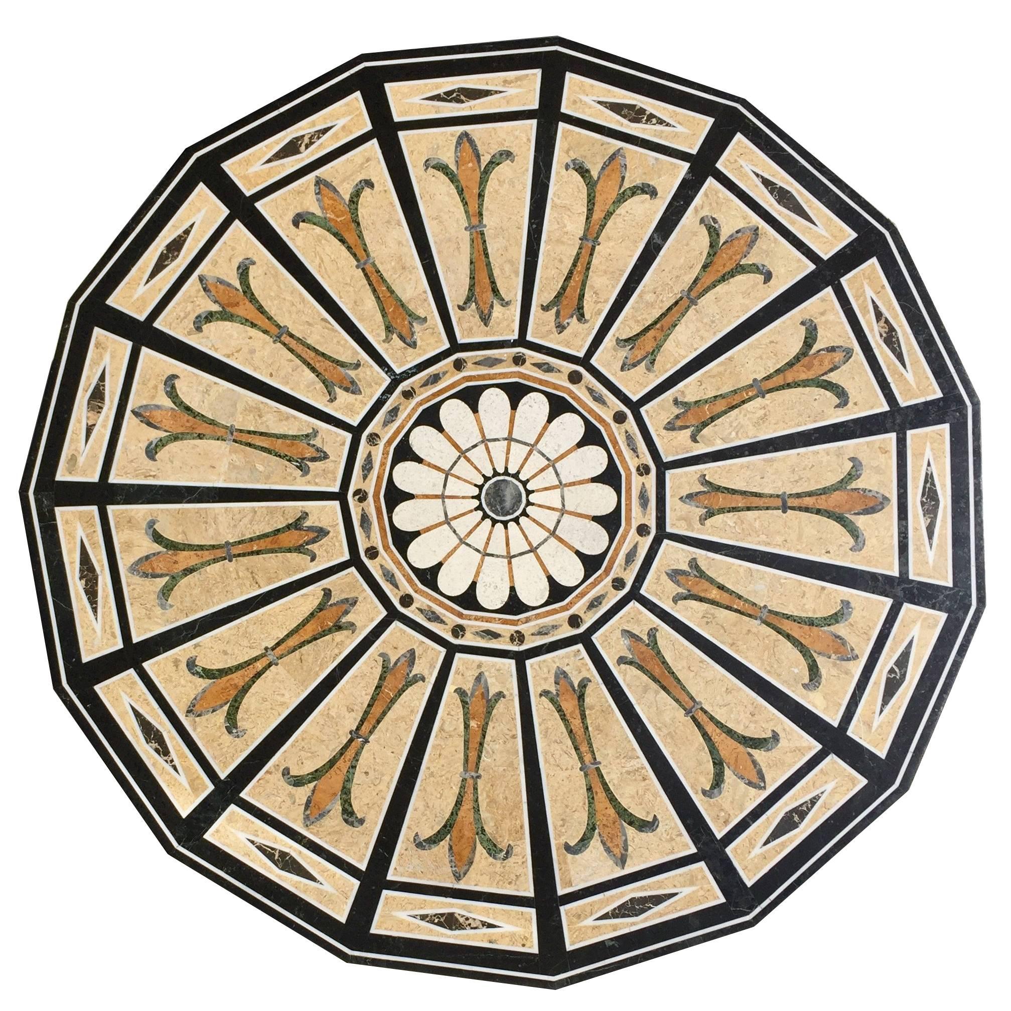 A Marble Center Table  For Sale