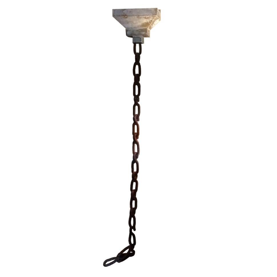 19th Century American Rain Chain with Downspout For Sale