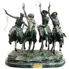 "Coming thru the Rye" Sculpture Cast after Frederic Remington