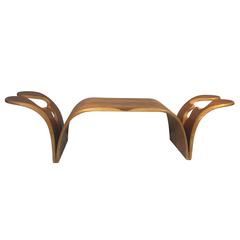 Wonderful Wendell Castle Style Sculpted Bench with Spectacular Design