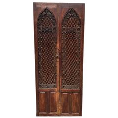 19th Century Two Beautiful Examples of Rare Gothic Revival Doors