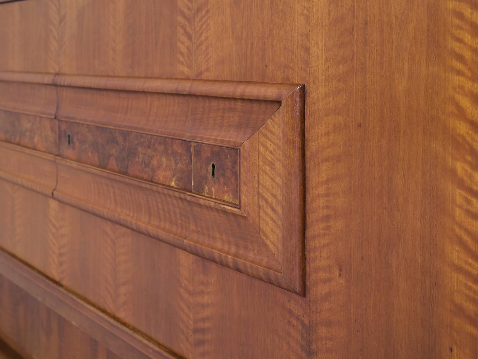 A.A. Patijn Large Sideboard in Walnut and Burl Wood 1