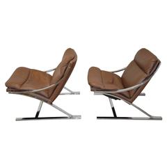 Paul Tuttle "Zeta" lounge chairs for Strassle of Switzerland, 1968 12