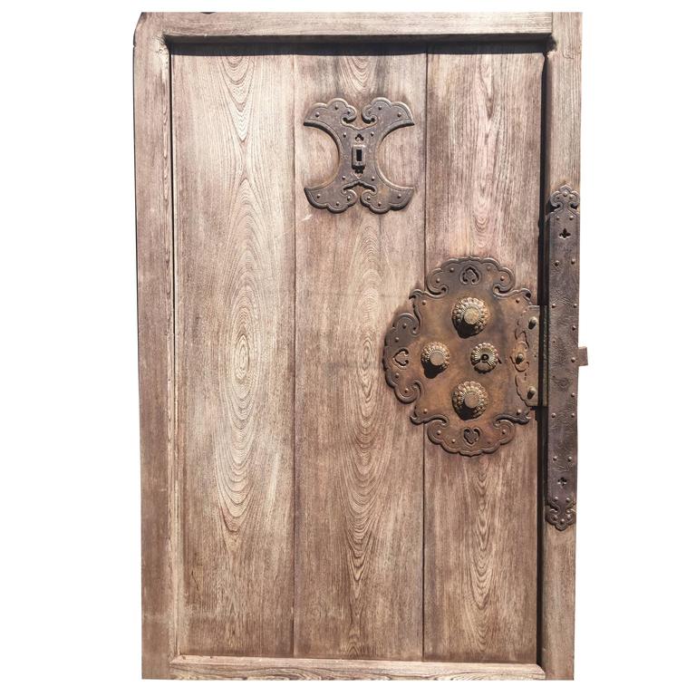 Japanese Finest Antique 150 Year Old Kura Door Immediately Usable