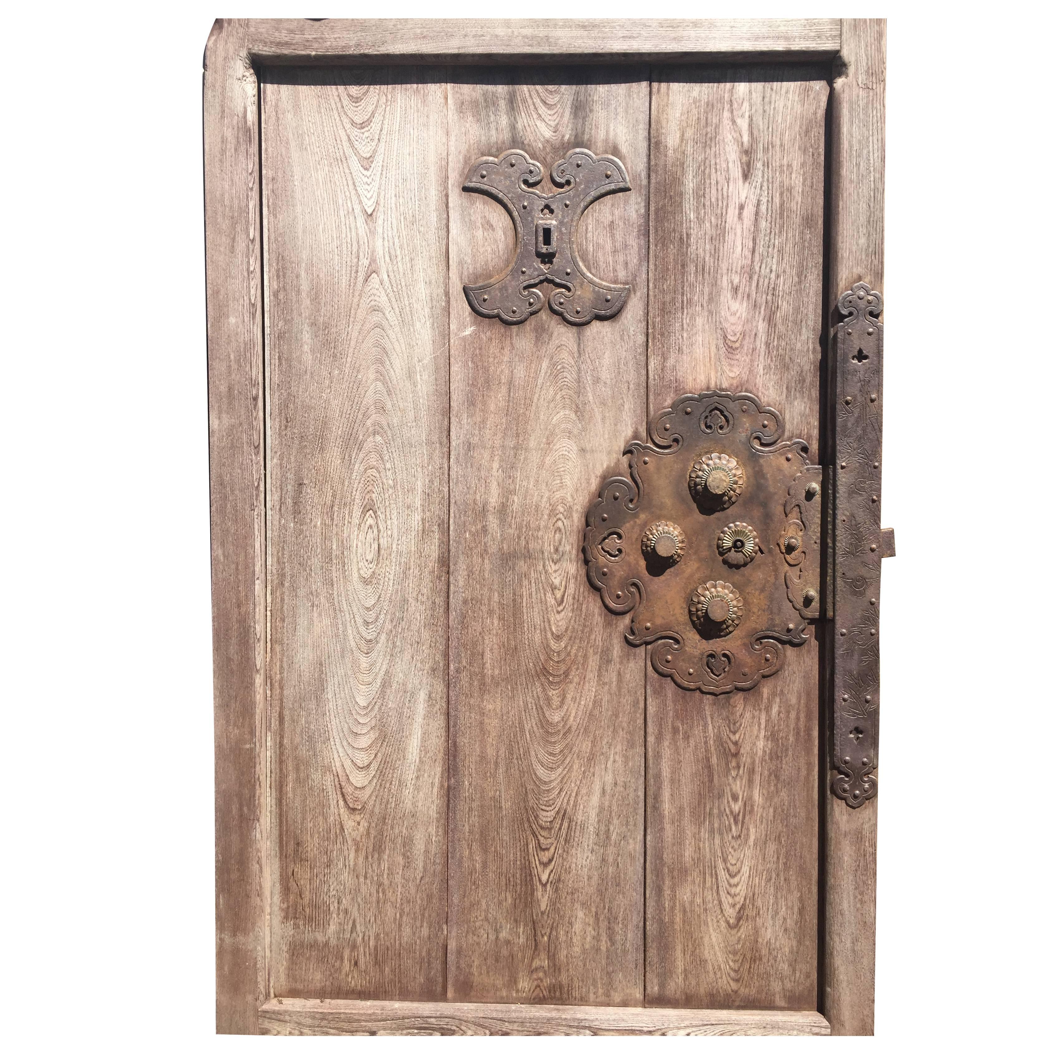 Japanese Finest Antique 150 Year Old Kura Door- immediately usable 