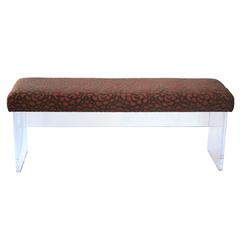 Chic Lucite Bench