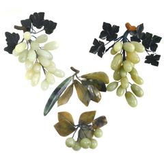 Vintage Semi-Precious Stone Grapes