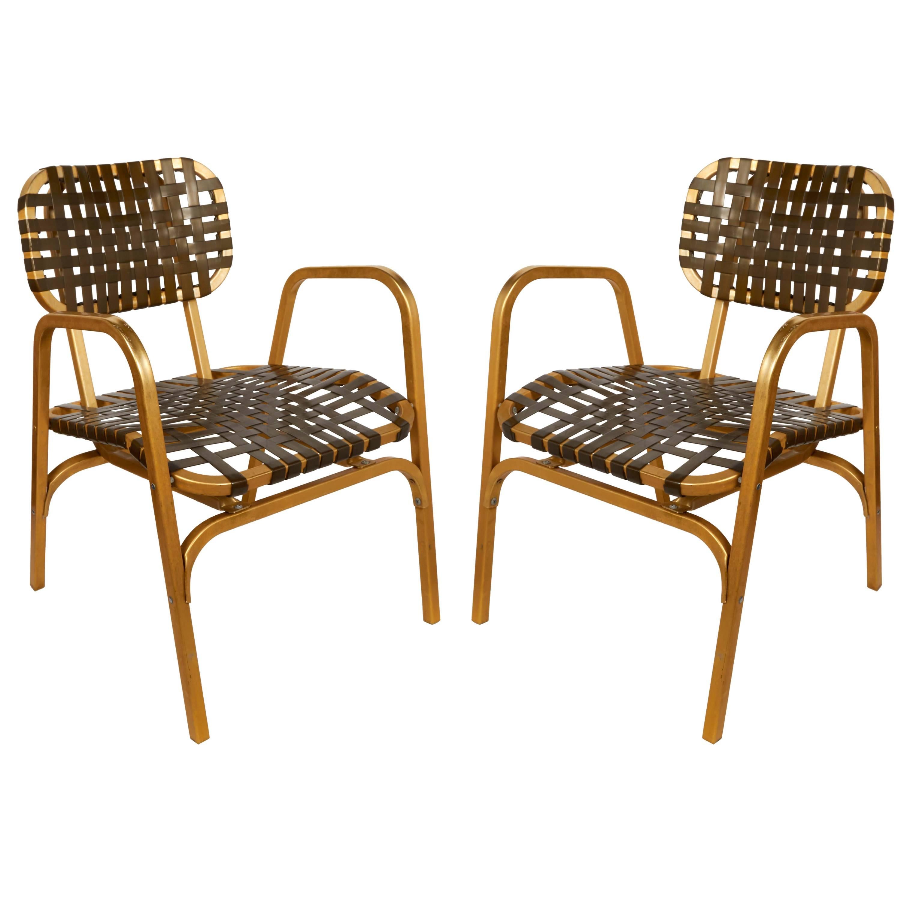 Pair of 1950's Mid-Century Modern Leisure Garden or Patio Chairs