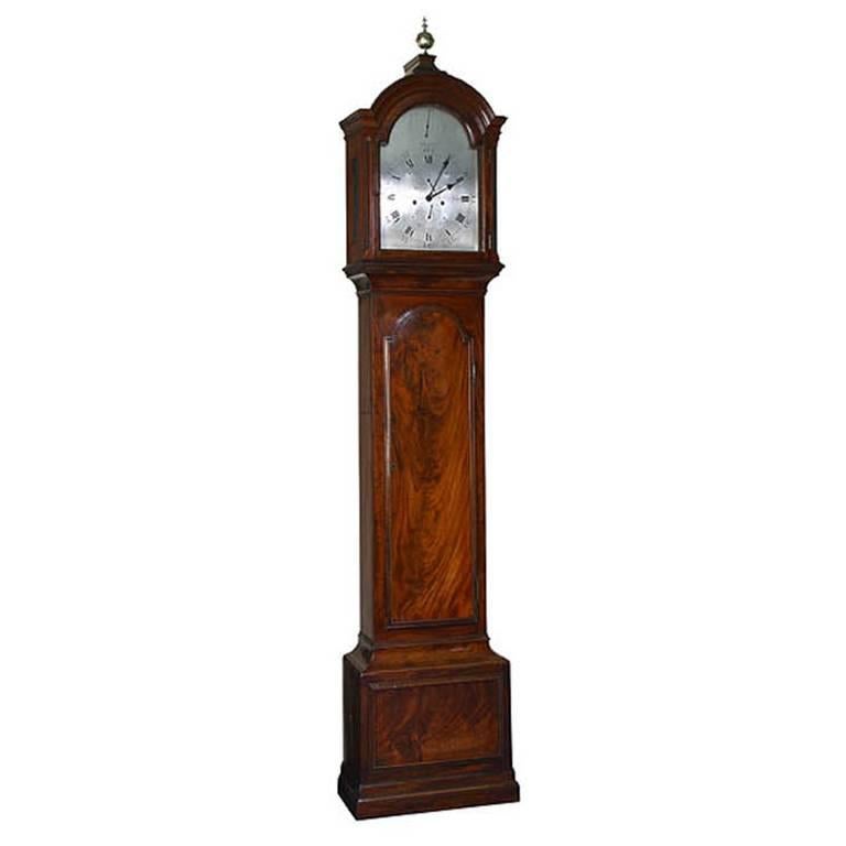 Fine English Mahogany Longcase Clock Dwerrihouse Berkeley Square London For Sale