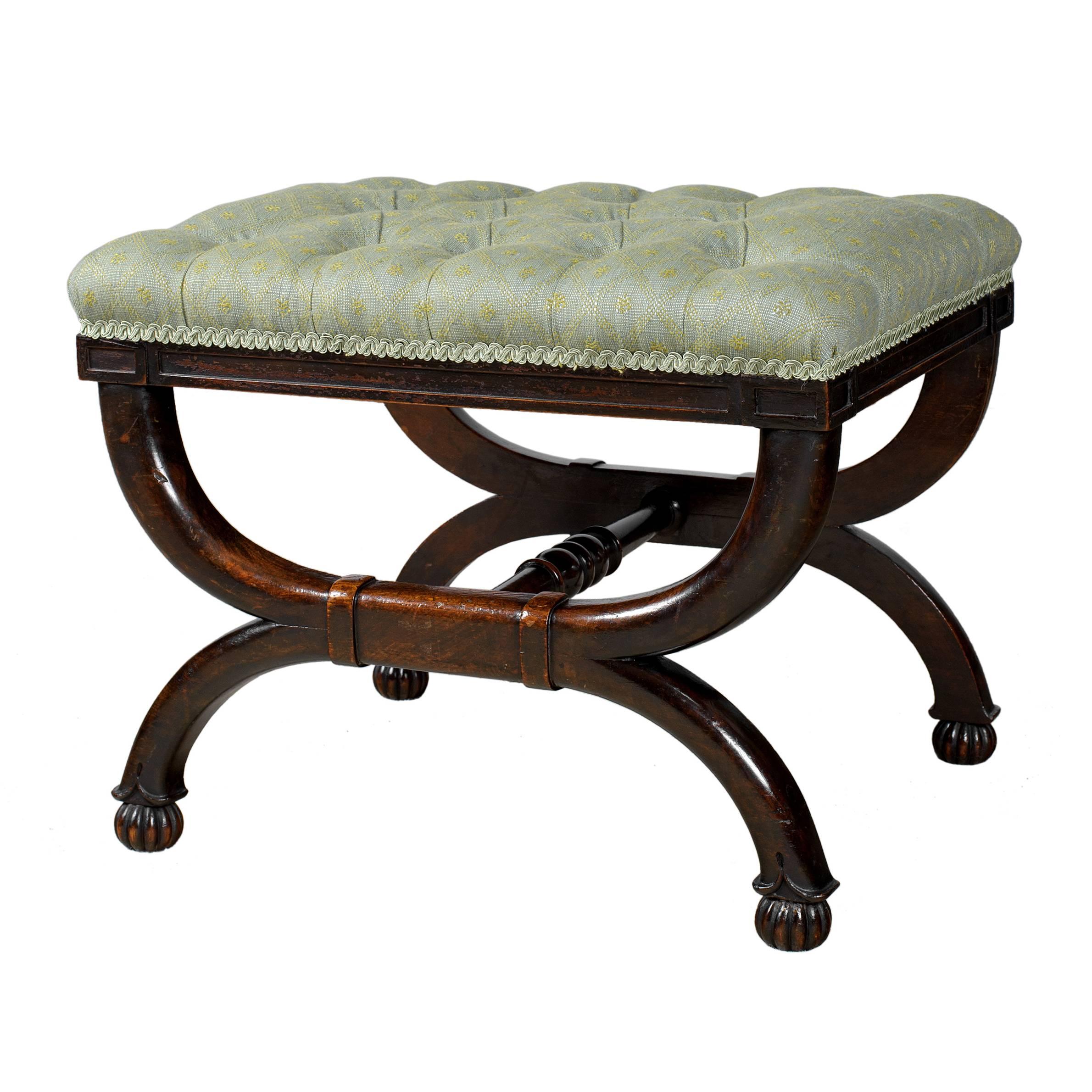 Mid 19th Century Simulated Rosewood Bedroom Stool For Sale