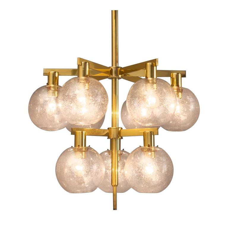 Large Chandelier with Nine Bulbs by HansAgne Jakobsson For Sale at 1stdibs