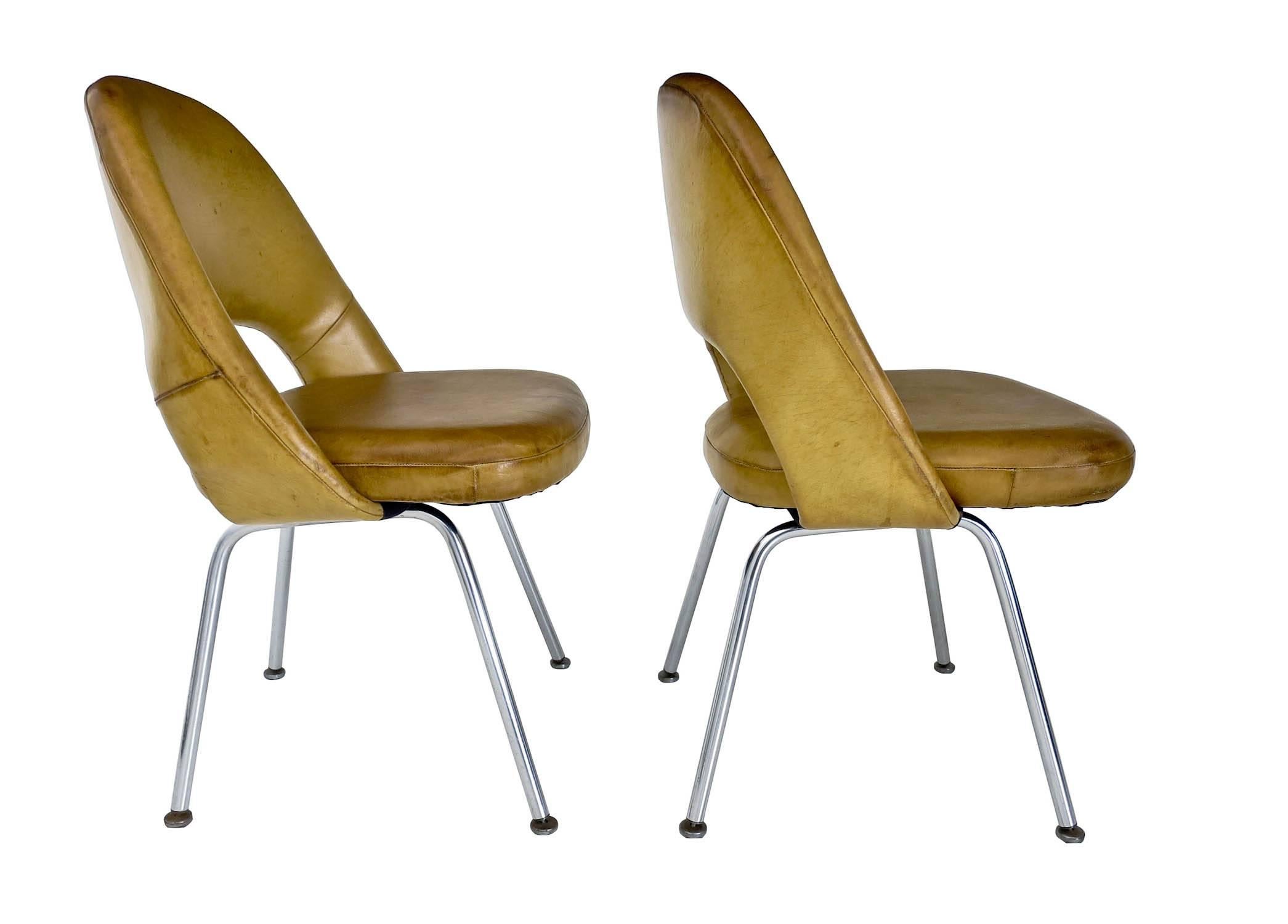 Mid-Century Modern Eero Saarinen Executive Chairs for Knoll, USA, 1950s