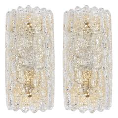 Pair of Carl Fagerlund for Orrefors Sconces