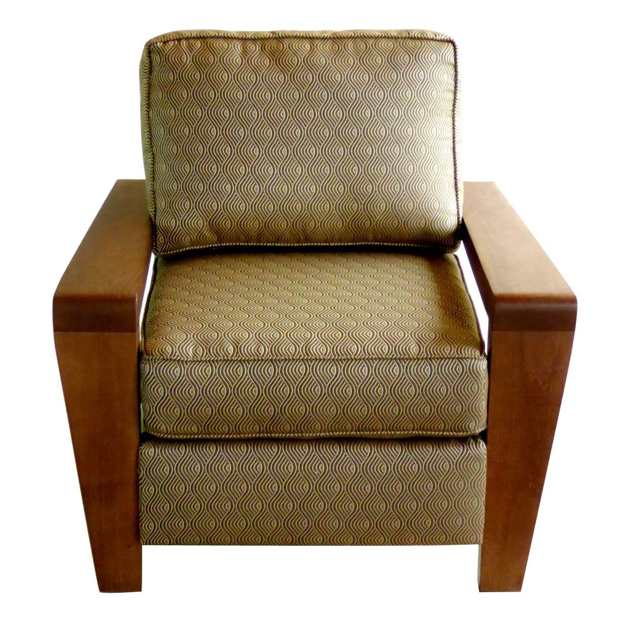 Jackson Upholstered Lounge Chair by Thayer Coggin For Sale