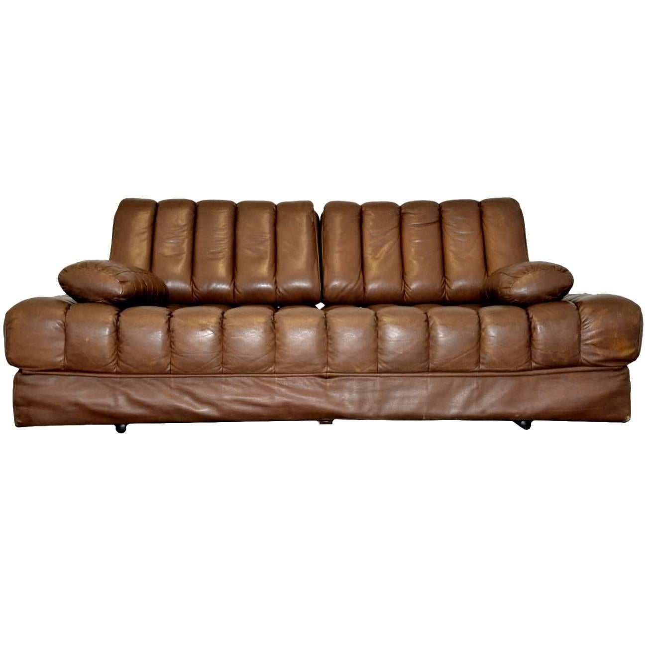 Vintage de Sede DS 85 Leather Sofa, Daybed and Loveseat, Switzerland 1960s For Sale