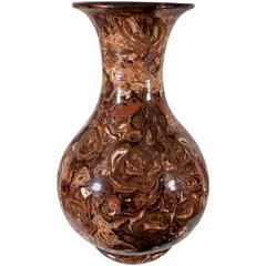 Massive French Apt Vase with Brown Mixed Earths