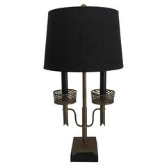 Brass Two-Light Table Desk Lamp after Tommi Parzinger 3