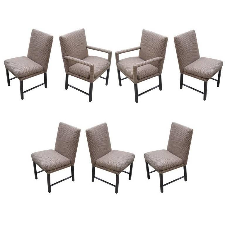 Set of 7 Moderne Dining Chairs For Sale