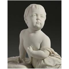 English Carved Marble of Princess Alice of Albany by Francis John Williamson