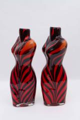 Pair of Murano Glass Torso Vases
