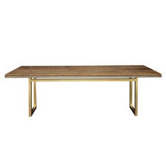 Gotham Dining Table - Customizable Wood and Metal