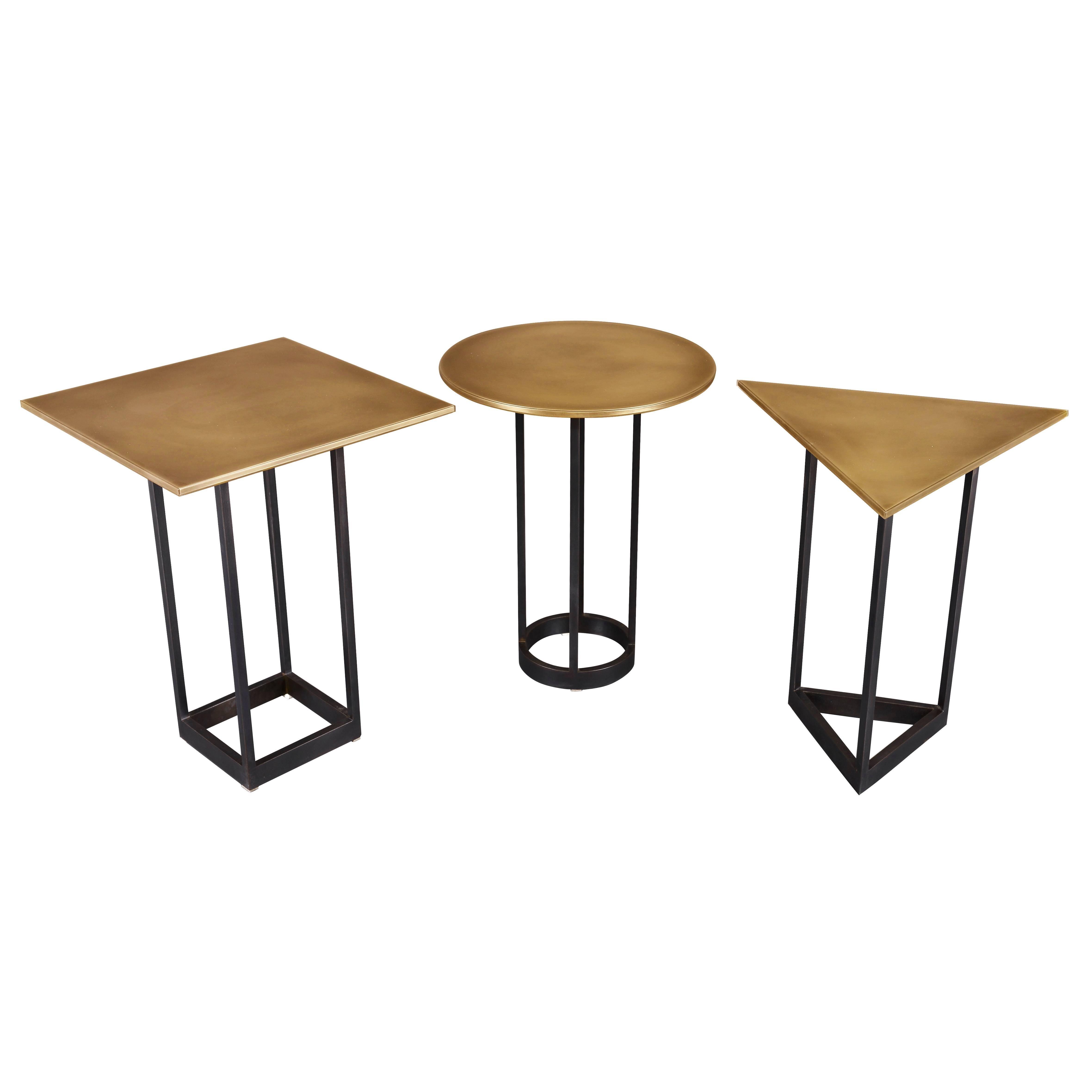 Gotham End Tables - Customizable Metal and Resin 