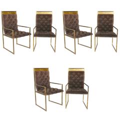 Set of Six Dining Chairs by Bernhard Rohne for Mastercraft
