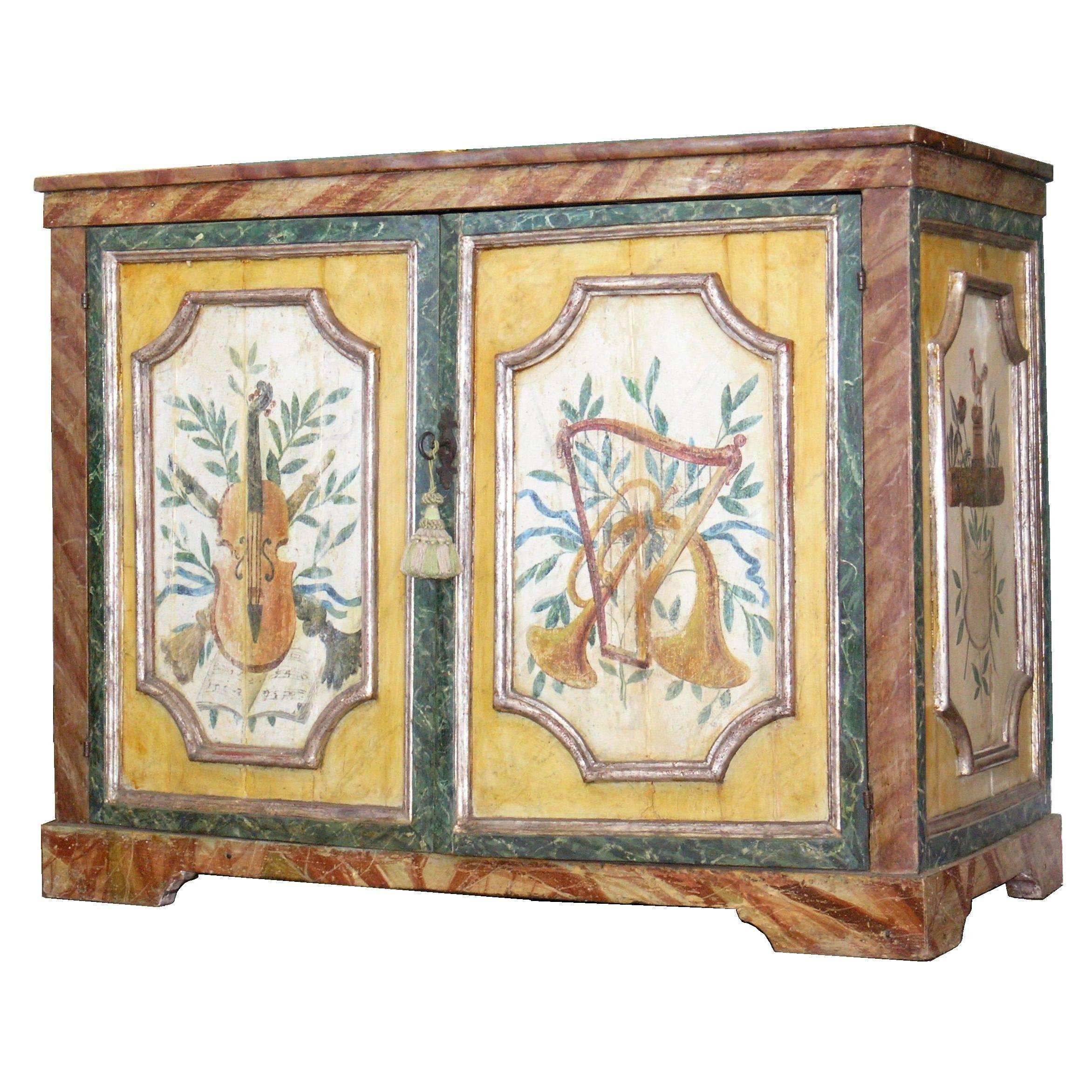  Italian Painted Credenza - 18th Century  For Sale