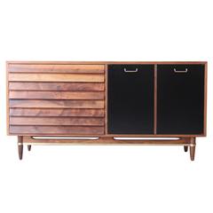 Mid-Century Modern Walnut Credenza by Merton Gershun for Martinsville